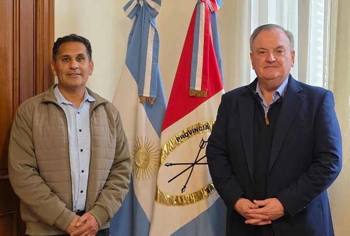 Michlig y Lind repasaron obras para Moisés Ville y confirmaron apoyo a la Fiesta de la Integración Cultural