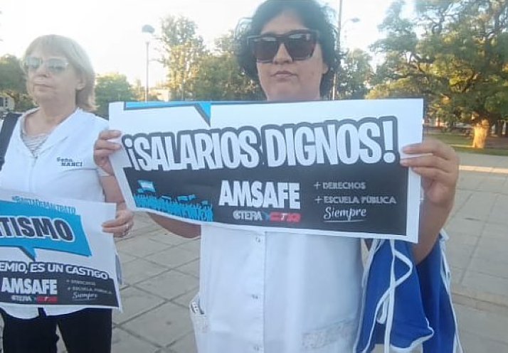 Amsafé San Cristóbal rechazó la propuesta salarial y convocó a protestas