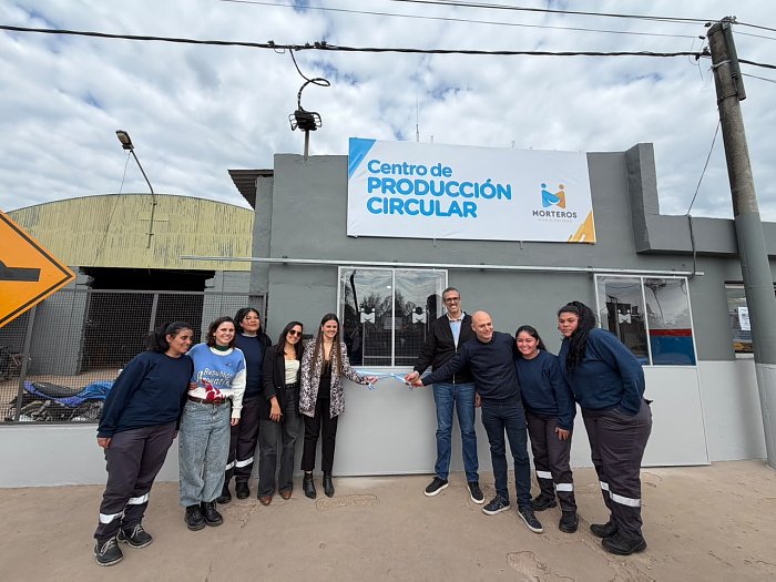 Morteros inauguró el Centro de Producción Circular para transformar residuos plásticos en nuevos productos