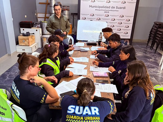 La Guardia Urbana de Suardi sumó una nueva capacitación en patrullaje