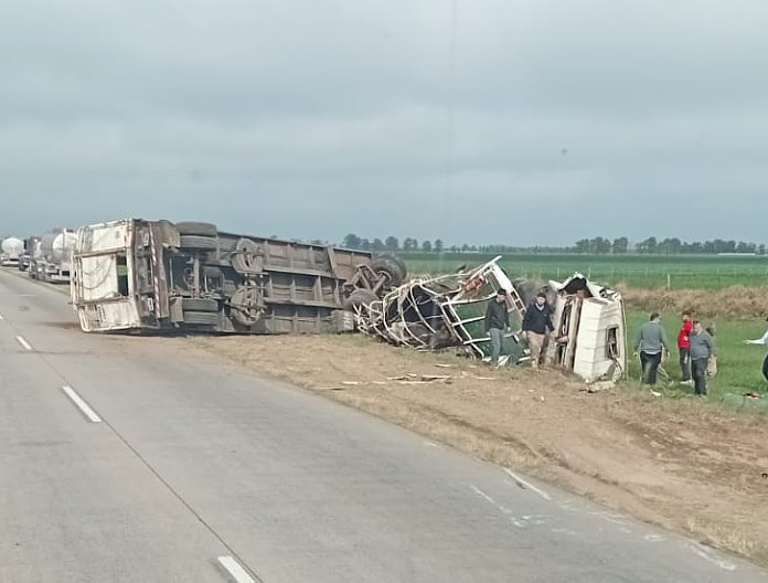 Falleció el camionero de Morteros que había resultado gravemente herido en un choque sobre la Ruta Provincial 1