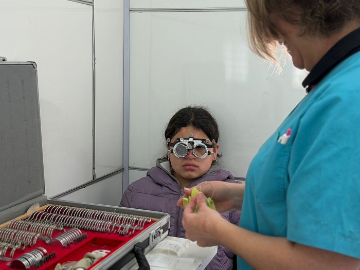 Jornada de salud en Morteros: Realizaron controles oftalmológicos y se aplicaron vacunas