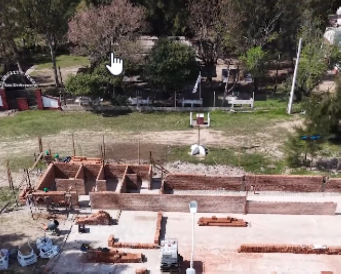Michlig y González recorrieron las obras de refuncionalización de Laguna La Verde