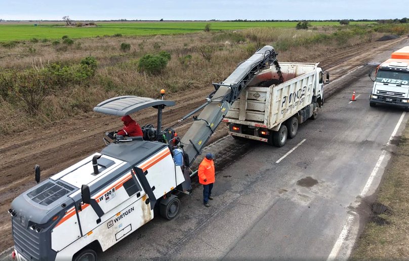Comenzó la repavimentación de la Ruta Provincial 13 entre Virginia y Capivara