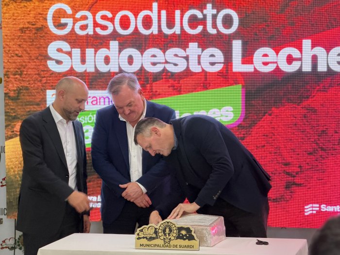 Suardi: Cuatro ofertas para avanzar con la segunda etapa del Gasoducto Lechero