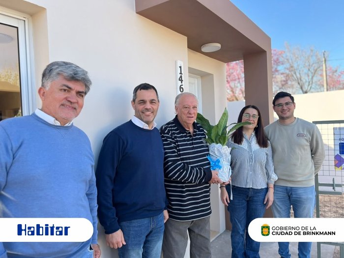 Brinkmann: Nueva vivienda del Sistema Habitar fue entregada en el barrio Bertossi