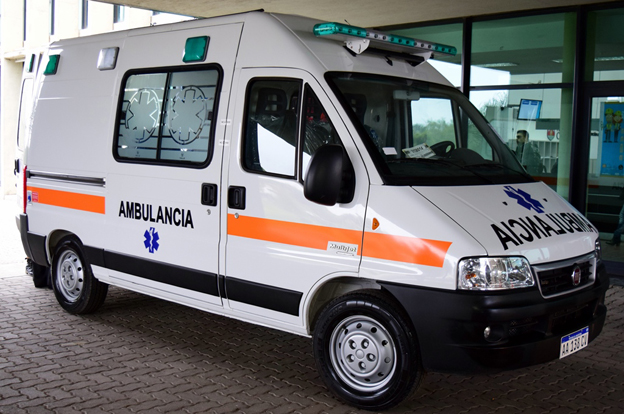 Motociclista accidentado en el acceso sur de Morteros